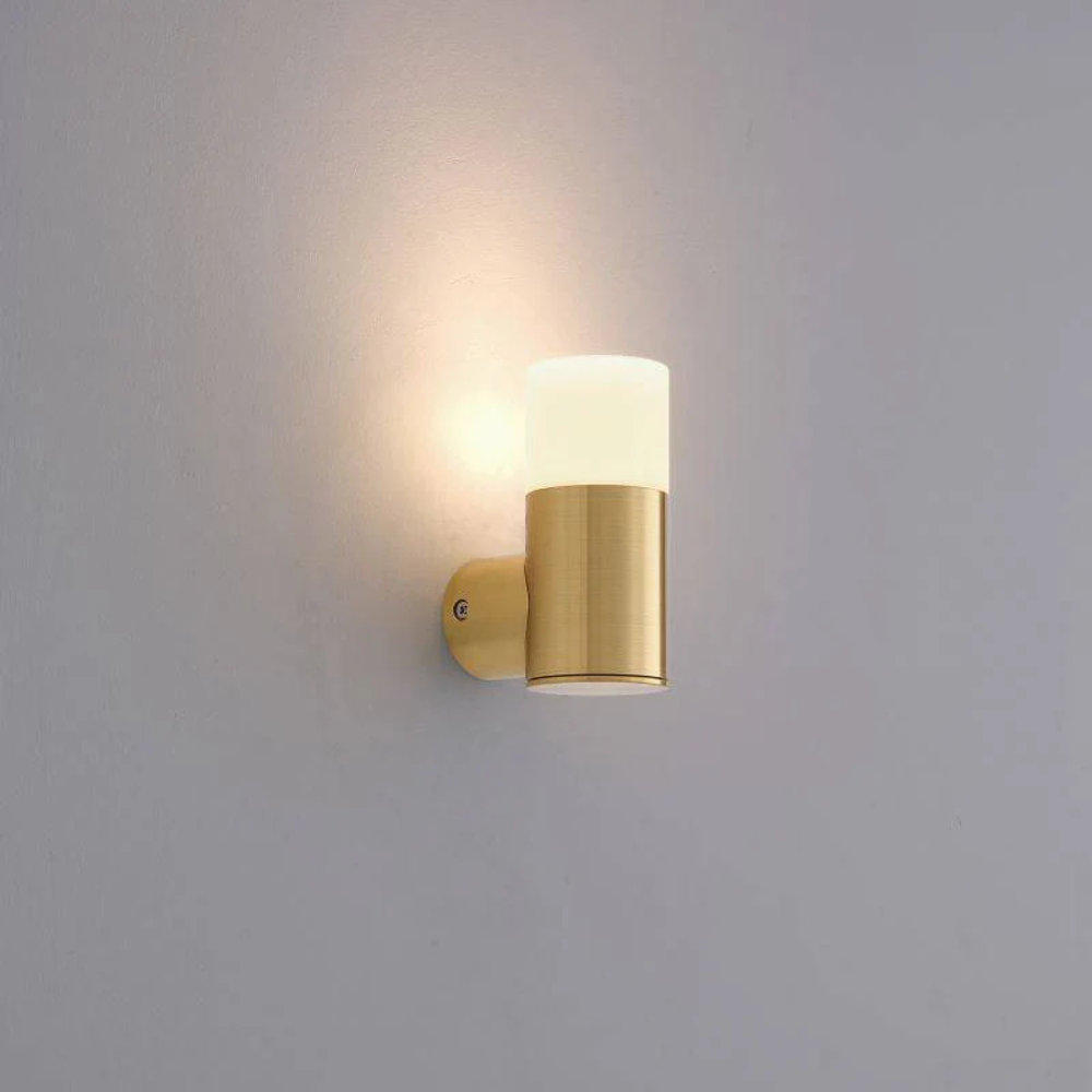 UltraBeam Brass 3 Watt Exterior LED Wall Light - IP65 Rated - 300 Lumens