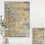 «Geometric Cream Block III», reproduction d'art sur toile tendue-55951620