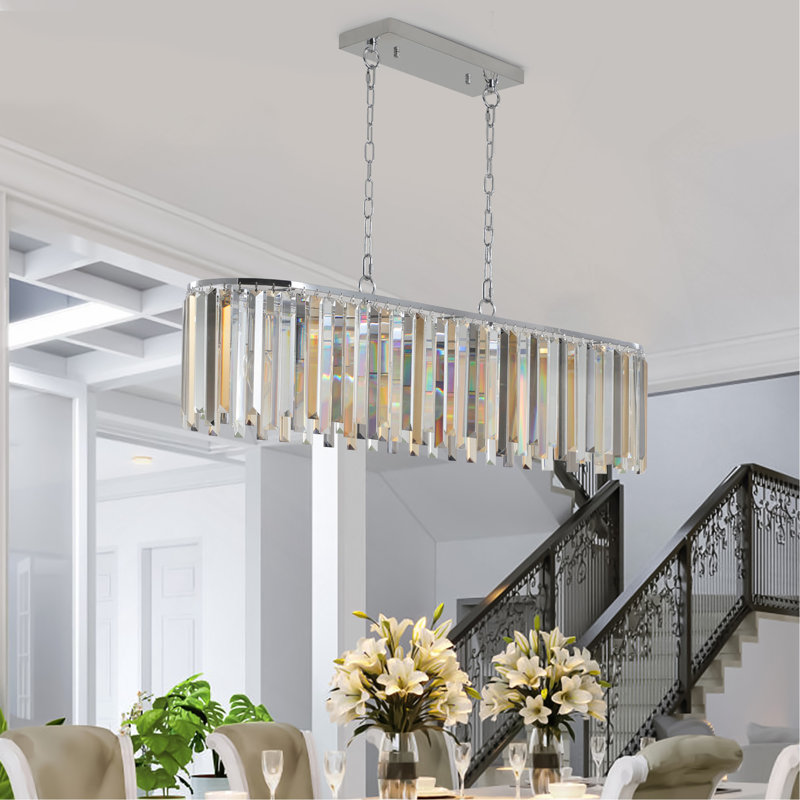 Luminaire de lustre moderne moderne en cristal