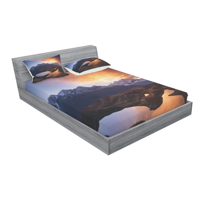 Microfiber Sheet Set, Queen Sheet Set + Fitted Sheet + 2 Pillowcases
