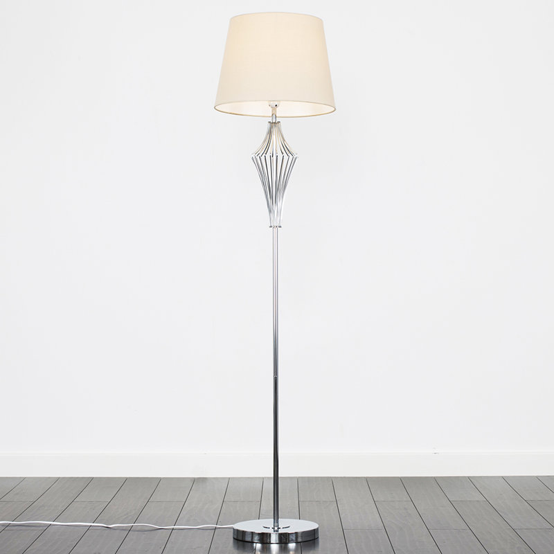 Feuer 152.5cm Traditional Floor Lamp, Not Included, Beige