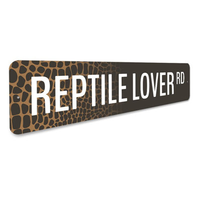 Panneau en aluminium Reptile Lover Road