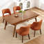 Chaise d'appoint rembourrée en bois massif-896201412