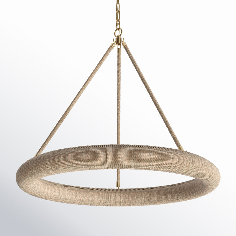 Roxanne Wagon Wheel Chandelier, 102.5" H x 32" W x 32" D