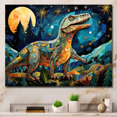 Ancienne légende des dinosaures III - art de mur de dinosaure