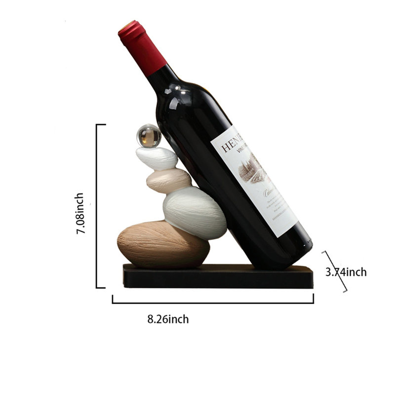 Devaeh Tabletop Wine Bottle Rack Black