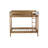 Twin Over Twin Bunk Bed, Upholstered Bunk Bed Frame With Ladder, Safety Guardrails,Rubber Wooden,Teddy Fleece Fabric Headboard/Footboard