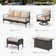 Tapasi 5-7 Person Patio Conversation Set with Swiveling Lounge Chairs