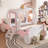 Twin Size Princess Carriage Bed With Crown