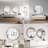 Frame Bathroom Mirror Wall Black Round Vanity Metal Mirror-1702811760