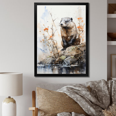 Azeeza " Asian Art Beaver Sumi I "