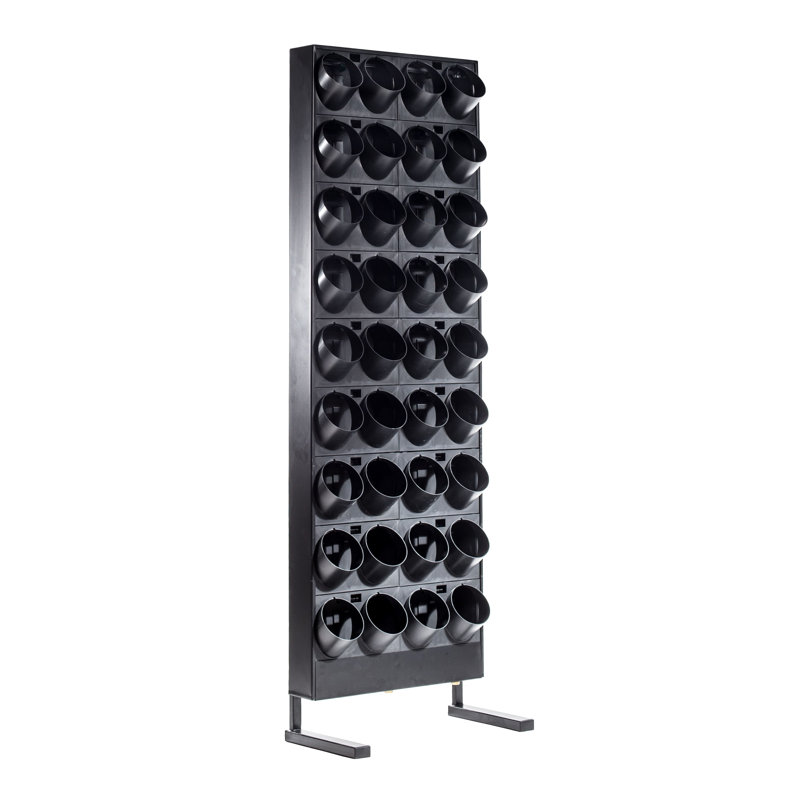 Chesley Vertical Garden, 191.5cm H x 60.8cm W x 11.2cm D, Black