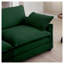 Ensemble de canapé en velours côtelé vert émeraude 5 pièces: canapé 3 places + 2 fauteuils simples, meubles de cinéma maison pour le salon