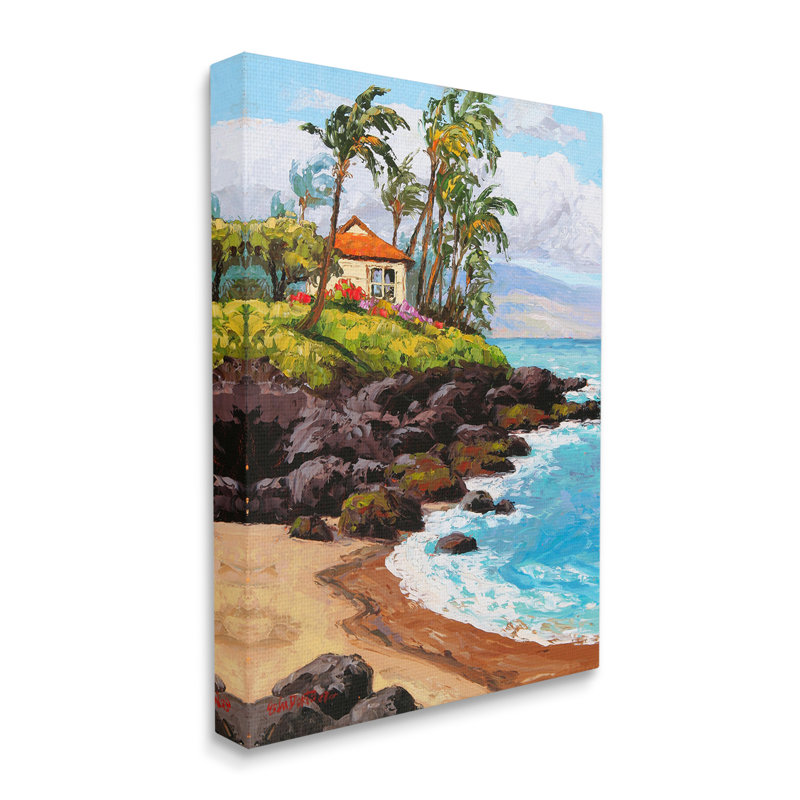 «Tropical Cottage Cove» par Erin Dertner sur, H 20 po x l 16 po