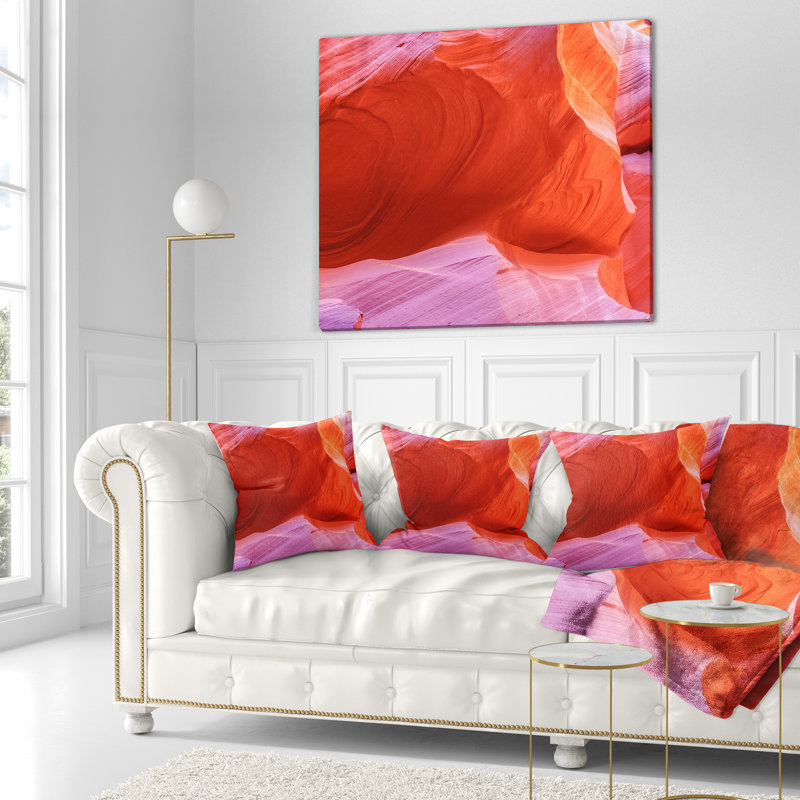 Coussin Antelope Canyon, 18 po x 18 po, Coussin décoratif