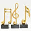 Adam & Friends Home Decor Muscial Notes, 16th, Double 16Th & Treble Clef Sculpture | 3 pièces-100763866