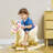 Qaba Kids Rocking Horse, Unicorn with Realistic Sounds for 18-36 Months,wood