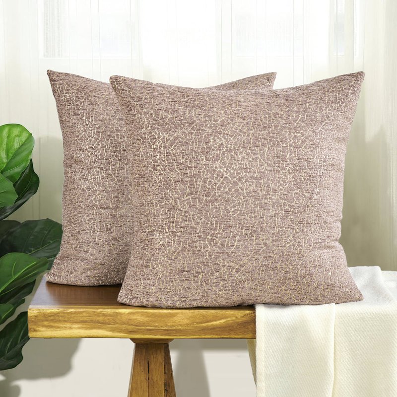 Square Throw Pillow Cover, Light Brown