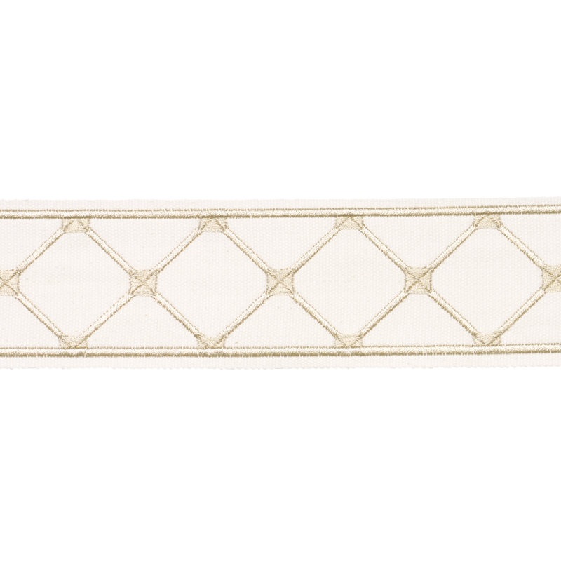 Schumacher X Paloma Contreras Parisian Bamboo Trim, Ivory