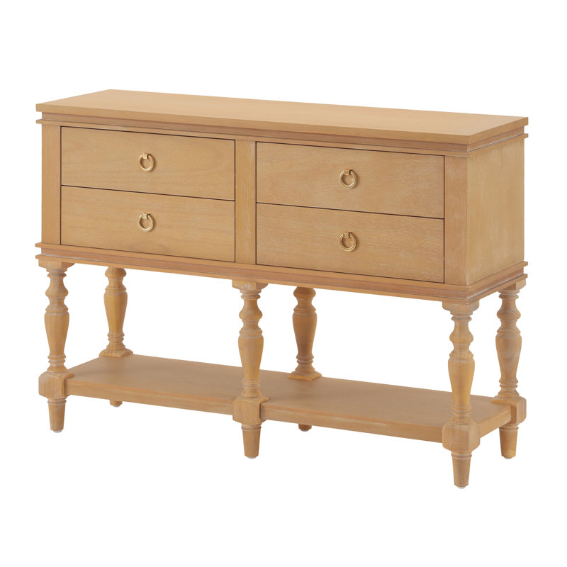 Table de vestibule 42 "à 4 tiroirs avec console étroite