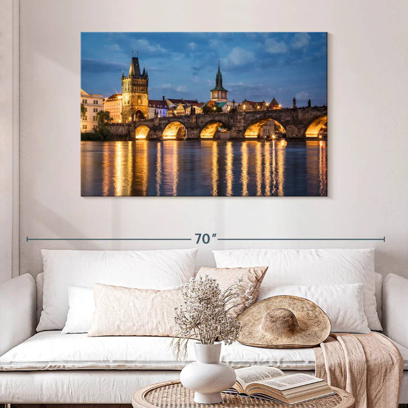 Lilie Charles Bridge, Prague, République tchèque, H 32 po x l 48 po