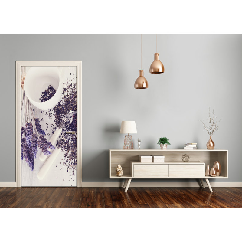 Decal Lavender Infusion Door Decal