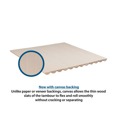 Drap-housse en érable massif 1 pi x 4 pi avec lattes demi-rondes de 1 po, support non fini et flexible renforcé de fibres de bambou