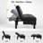 Upholstered Convertible Reclining Sleeper Sofa Bed With Versatile Ottoman, 2 Soft Pillows-1915647929