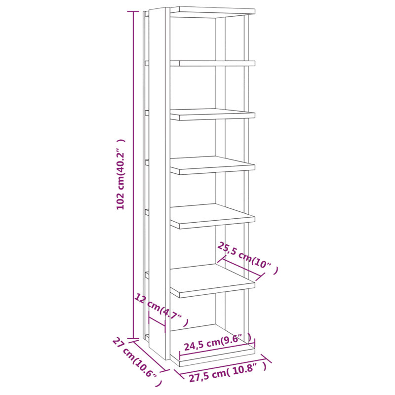 10 Pair Shoe Rack