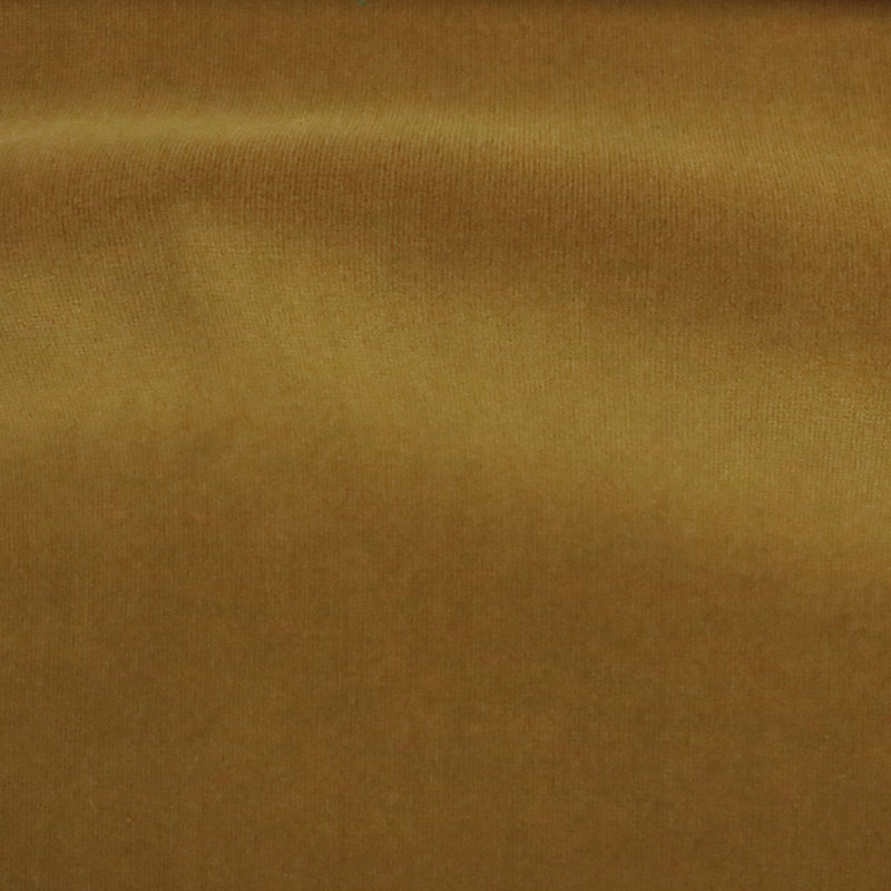 Lavish-Ludwig Plain Velvet Upholstery Fabric, Curry