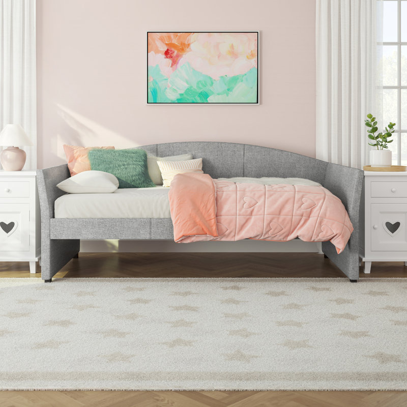 Upholstered Daybed, Smoke Gray
