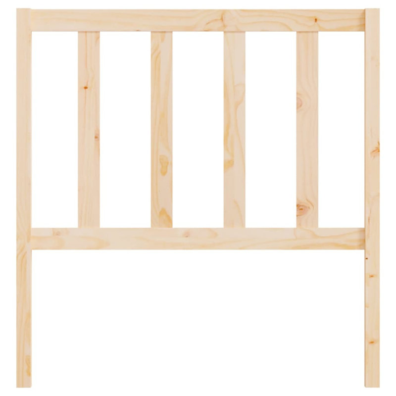 Mehl Solid Wood Slat Headboard, 96 x 100 cm, Dark Grey