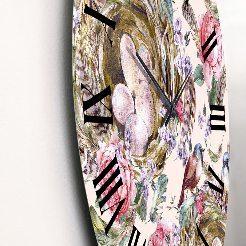 Horloge murale à motif rétro, Petit