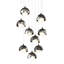 Brooklyn 9 - Light Cluster Geometric Pendant-71266872-71266874-71266877