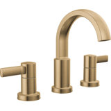 Albion Widespread Bathroom Faucet 3 Hole, 2-handle Bathroom Sink Faucet with Drain Assembly