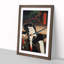 Man with a Samurai Sword by Toyohara Kunichika - Picture Frame Art Print-55576847-55576846