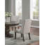 Chaises d'appoint traditionnelles 2Pc rembourrées à oreilles avec finition chêne