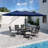Rectangular Cast Aluminum Outdoor Dining Table