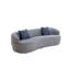 Canapé moderne de style Mid-Century incurvé, canapé 3 places Cloud