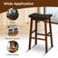 Counter Stool with Solid Wood Frame
