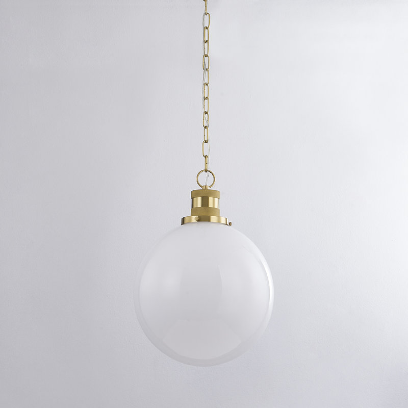 Luminaire suspendu BEVERLY par Zio & Sons, Laiton vieilli, H 14,75 po x l 10 po x P 10 po