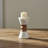 Mela Artisans Heirloom Marble & Acacia Candleholders