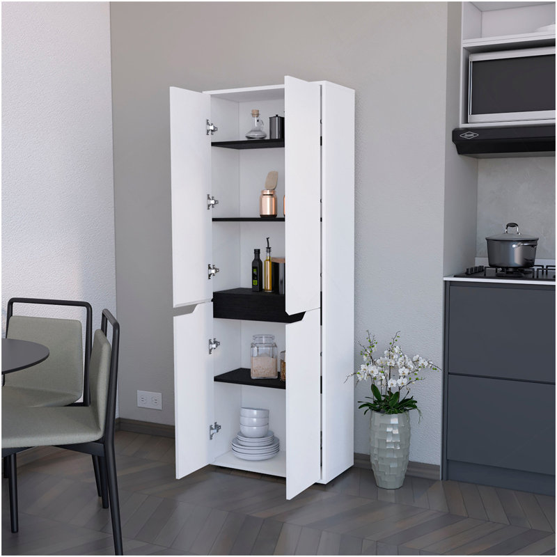 Garde-manger blanc à 5 tablettes