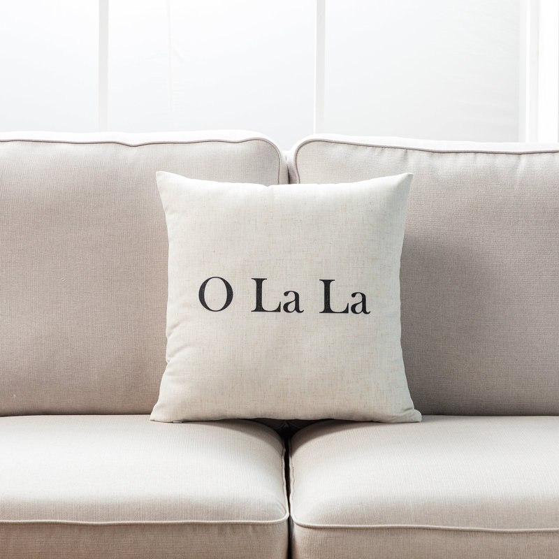Housse de coussin 18 po, Mélange de duvet, O La La
