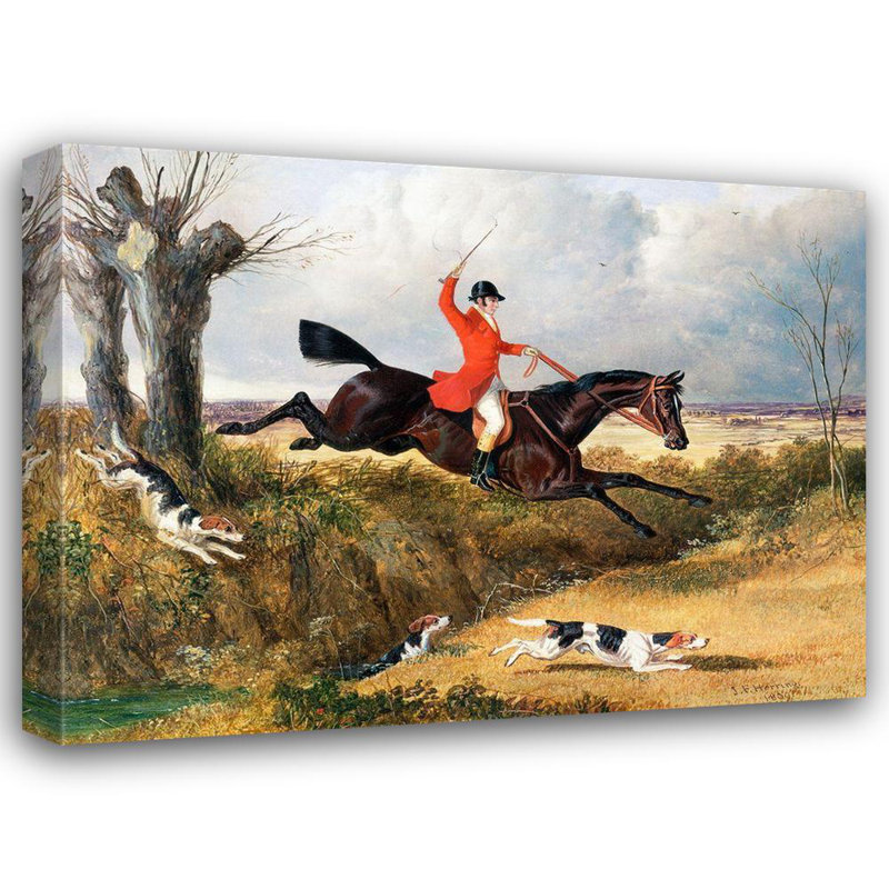 Loon Peak®, hareng, John Frederick, reproduction d'art sur toile tendue, chasse au renard, H 19 po x l 24 po