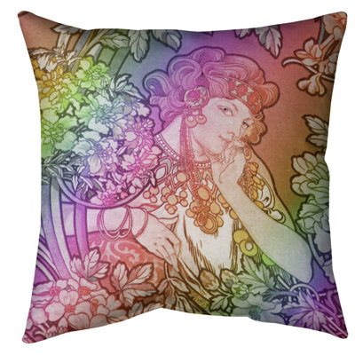 Coussin de sol Alfonsus Mucha