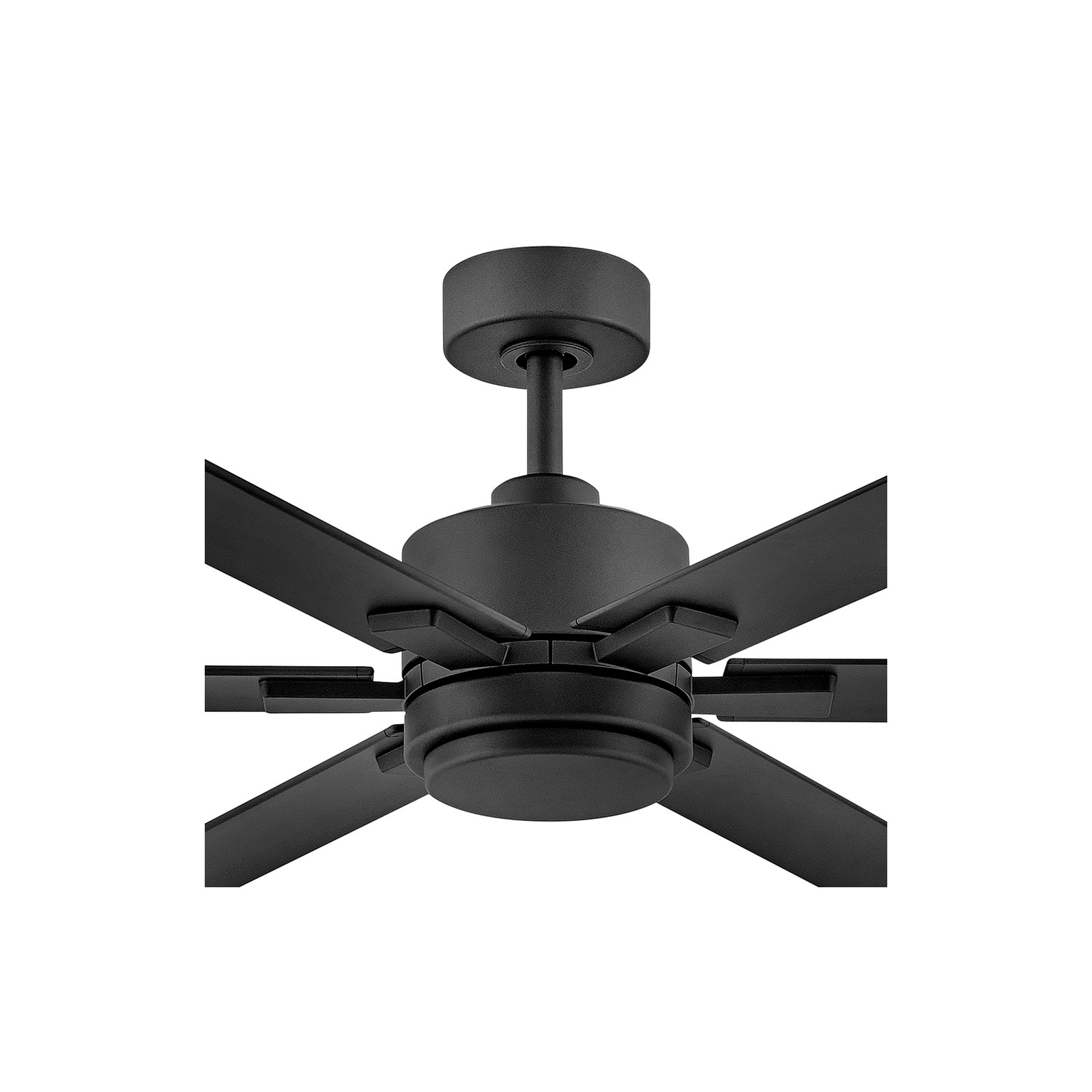 82" Collette 6 - Blade LED Standard Ceiling Fan with Wall Control and Light Kit Included, Matte Black, 99" Wide