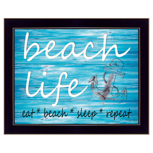 Breakwater Bay Beach Life Framed Wall Art for Living Room, Home Wall ...