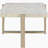 White and champagne coffee table