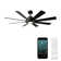 Aura 8 - Blade Indoor/Outdoor Smart Ceiling Fan with Adjustable CCT 2700K-3000K-4000K-5000K LED Light Kit and Remote Control Included, Works With Alexa and iOS or Android App